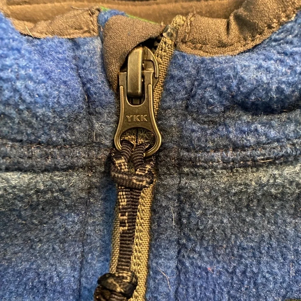 L.L. Bean Blue and Gray Hooded Jacket with Sporty Design